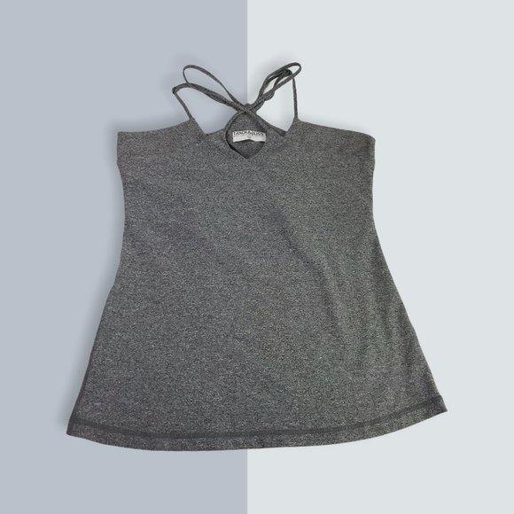 Track & Bliss Tank Top Yoga Gray Large Strappy - Picture 1 of 12